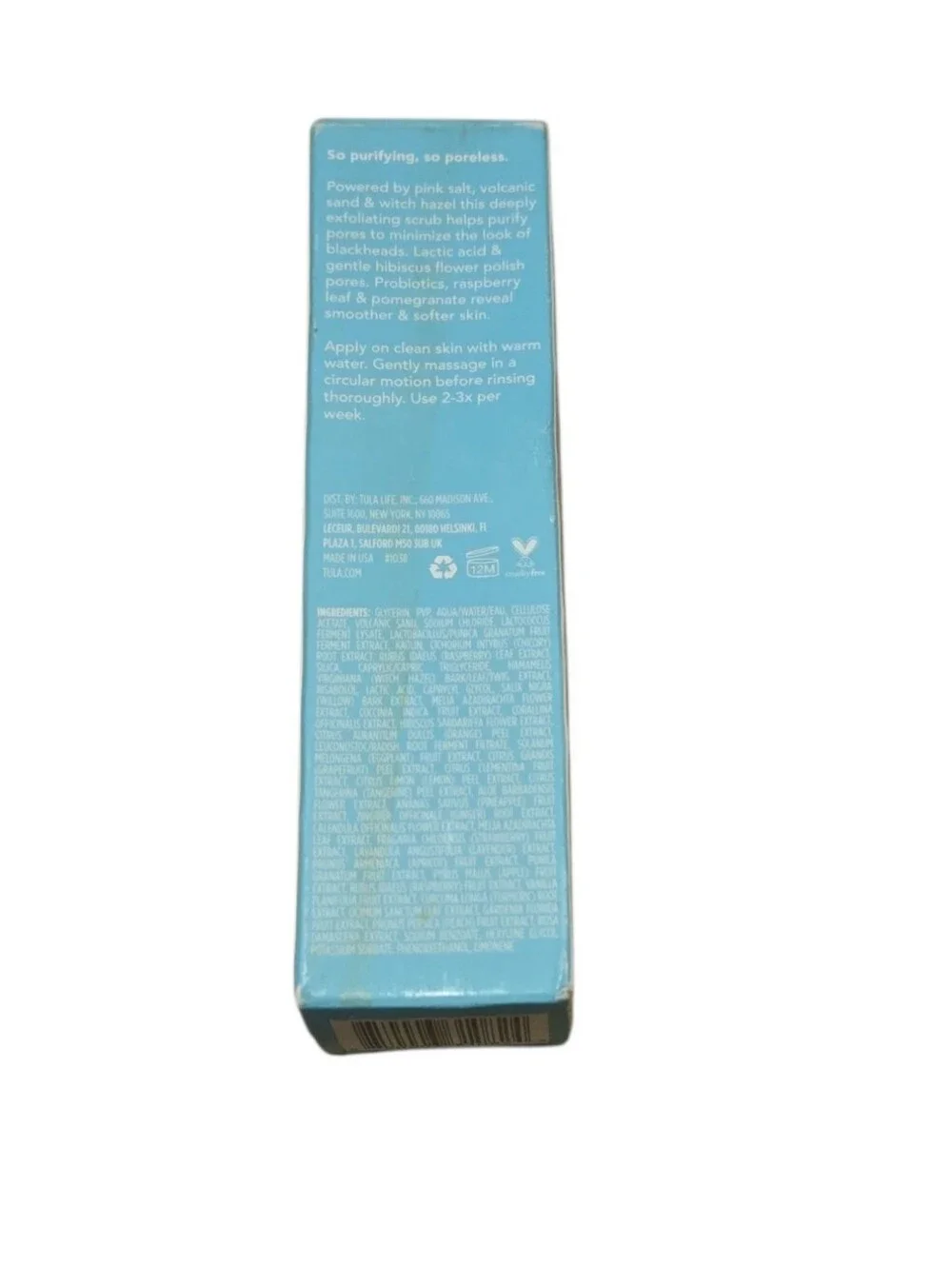 TULA So Poreless Deep Exfoliating Blackhead Scrub Full Size 82g
